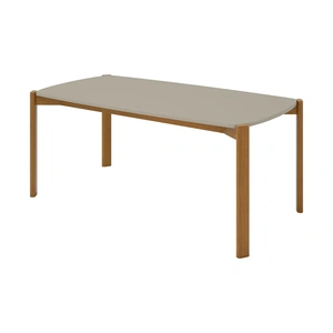 Manhattan Comfort Gales 71-inch Dining Table w/Solid Wood Legs 