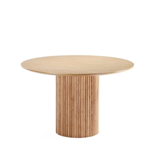Manhattan Comfort Hathaway 59-inch Solid Wood Round Dining Table 