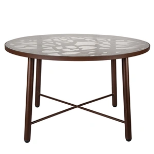 LeisureMod Devon Tree Design Indoor/Outdoor Dining Table