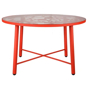 LeisureMod Devon Tree Design Indoor/Outdoor Dining Table