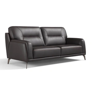 Diven Living Duca Leather Loveseat, Spessorato Brown