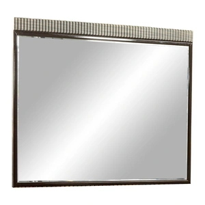 Galaxy Home Furnishings Dunhill Wood Veneer Rectangular Mirror, Brown