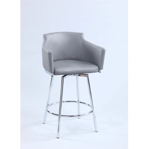 Chintaly Imports Dusty Club Memory Swivel PU Counter Stool