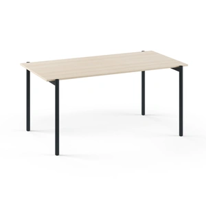 NARBUTAS Zedo 2-Desk Office Workstation w/Hanged Pedestal & 2 Side Shelves