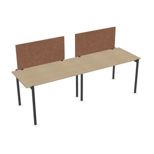 NARBUTAS Zedo Single Row Office 2 Desk Bench, Depth 34.8-inch
