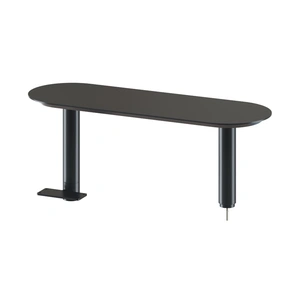 NARBUTAS Zedo Single Office Desk for 1 Person w/Side Shelf