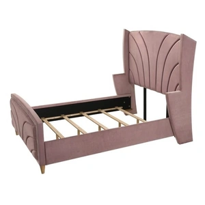 ACME Salonia Velvet Panel Bedroom Set, Pink