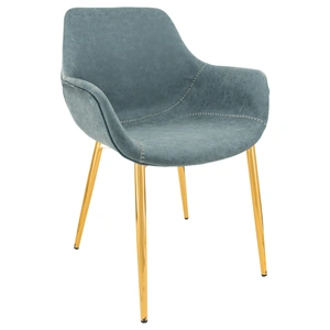 LeisureMod Markley Leather Dining Armchair
