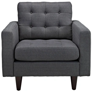 Modway Furniture Empress Upholstered Armchair, Gray