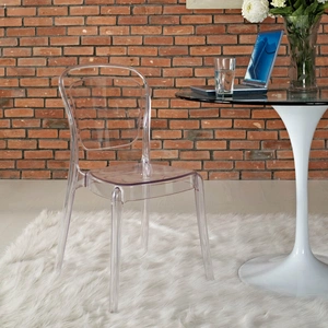Modway Furniture Entreat Dining Side Chair, Clear