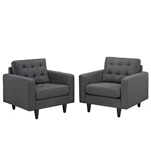 Modway Furniture Empress Tufted Armchair (Set of 2)