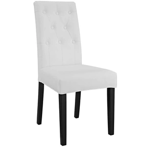 Modway Furniture Confer Vinyl Dining Side Chair, White