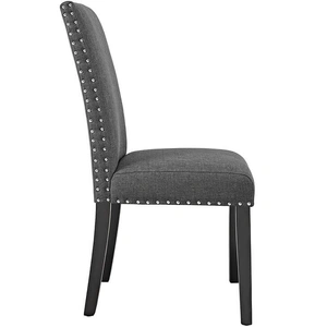 Modway Furniture Parcel Fabric Dining Side Chair, Gray