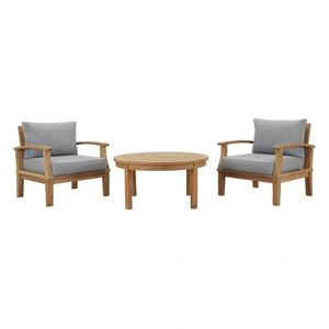 Modway Furniture Marina 3-Pc Outdoor Patio Teak Set, Composition 2