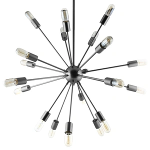 Modway Furniture Beam Stainless Steel Chandelier, Gray