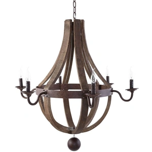 Modway Furniture Ballista Chandelier, Antique Brass