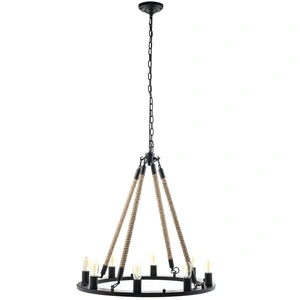 Modway Furniture Encircle Metal Chandelier, Black