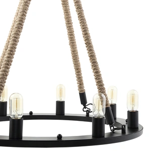 Modway Furniture Encircle Metal Chandelier, Black
