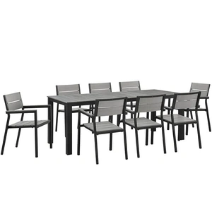 Modway Furniture Maine 9-Pc Outdoor Patio Dining Set