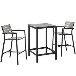 Modway Furniture Maine 3-Pc Outdoor Patio Dining Set, Composition 2