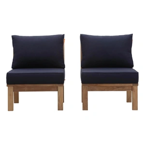 Modway Furniture Marina 2-Pc Outdoor Patio Teak Set, Composition 2