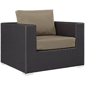 Modway Furniture Convene Synthetic Rattan Weave/Fabric Outdoor Patio Armchair