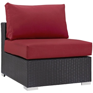 Modway Furniture Convene Synthetic Rattan Weave Outdoor Patio Armless Chair