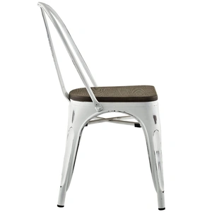 Modway Furniture Promenade Bamboo Side Chair, White