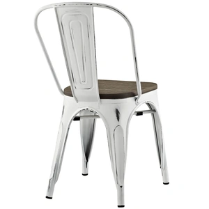 Modway Furniture Promenade Bamboo Side Chair, White