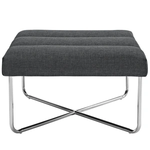 Modway Furniture Reach Upholstered Fabric Ottoman, Gray