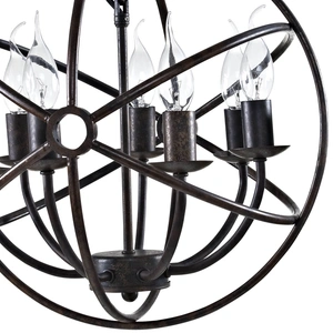 Modway Furniture Atom Steel Chandelier, Brown