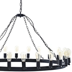 Modway Furniture Teleport 52-inch Steel Chandelier, Brown