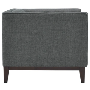 Modway Furniture Serve Upholstered Fabric Armchair, Gray