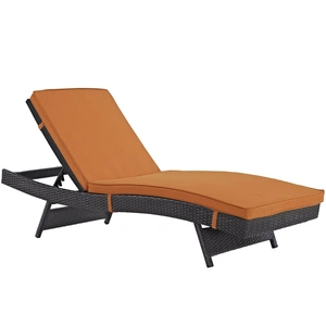 Modway Furniture Convene Synthetic Rattan Weave Outdoor Patio Chaise