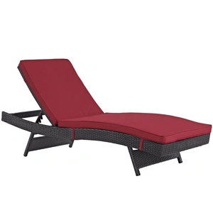 Modway Furniture Convene Synthetic Rattan Weave Outdoor Patio Chaise