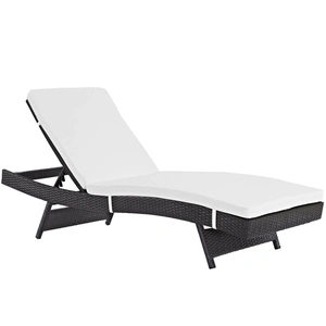 Modway Furniture Convene Synthetic Rattan Weave Outdoor Patio Chaise