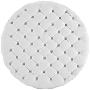 Modway Furniture Amour Tufted Vinyl Ottoman