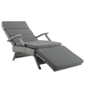 Modway Furniture Envisage Chaise Outdoor Patio Wicker Rattan Lounge Chair