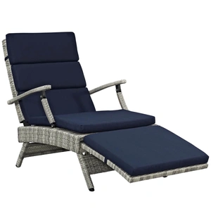 Modway Furniture Envisage Chaise Outdoor Patio Wicker Rattan Lounge Chair
