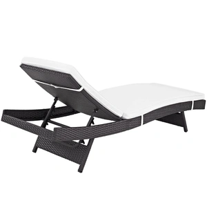 Modway Furniture Convene Outdoor Patio Synthetic Rattan Weave Chaise (Set of 2)