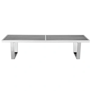 Modway Furniture Sauna 5' Stainless Steel Bench