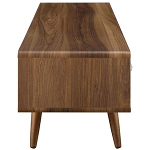 Modway Furniture Transmit 55-inch Wood TV Stand, Walnut/White