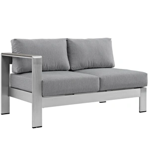 Modway Furniture Shore 4-Pc Outdoor Patio Aluminum Sectional Sofa Set, Composition 1