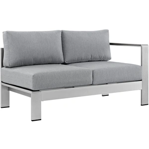Modway Furniture Shore 4-Pc Outdoor Patio Aluminum Sectional Sofa Set, Composition 1