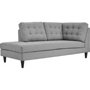 Modway Furniture Empress Upholstered Fabric Left Facing Bumper Chaise