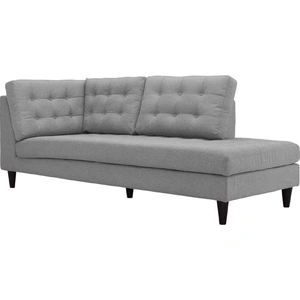 Modway Furniture Empress Upholstered Fabric Right Facing Bumper Chaise