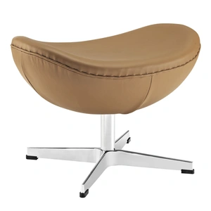 Modway Furniture Glove Leather Adjustable Height Ottoman, Terracotta/Aluminum