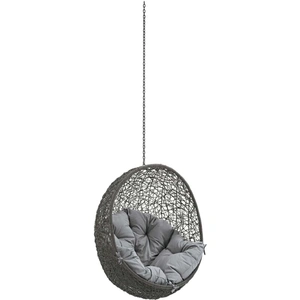 Modway Furniture Hide Outdoor Patio Synthetic Rattan Weave Swing Chair Without Stand