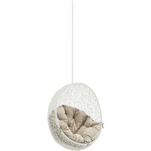 Modway Furniture Hide Outdoor Patio Synthetic Rattan Weave Swing Chair Without Stand