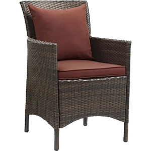 Modway Furniture Conduit Outdoor Patio Wicker Rattan Dining Armchair